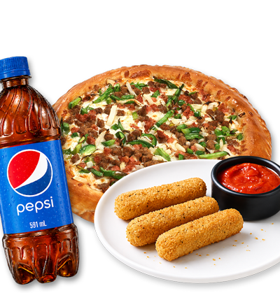 Pizza Pro 6" Pizza & Mozza Sticks & Pop