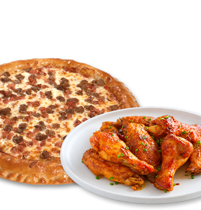 Pizza Pro Medium Pizza & 10 Chicken Wings