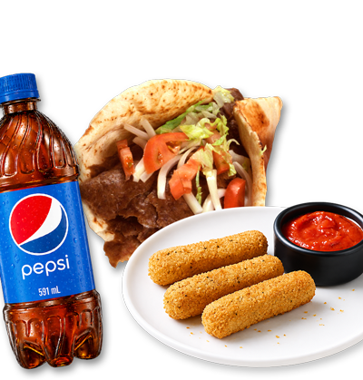 Pizza Pro Small Donair & Mozza Sticks & Pop